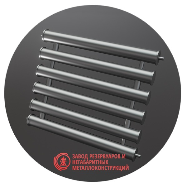 Регистры отопления шестирядные РСП-6x159x4.0-4000 мм